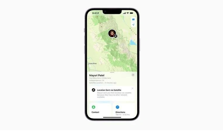 保德苹果14维修分享iPhone14系列中 FindMy功能通过卫星分享位置方法教程 